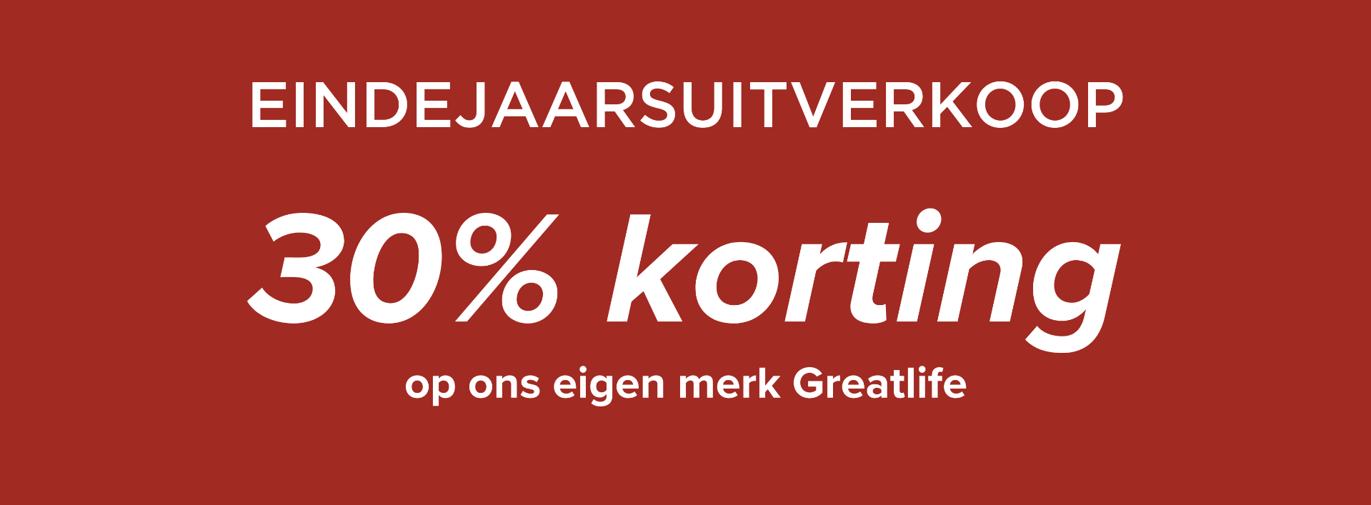 Eindejaarsuitverkoop Eindejaarsuitverkoop