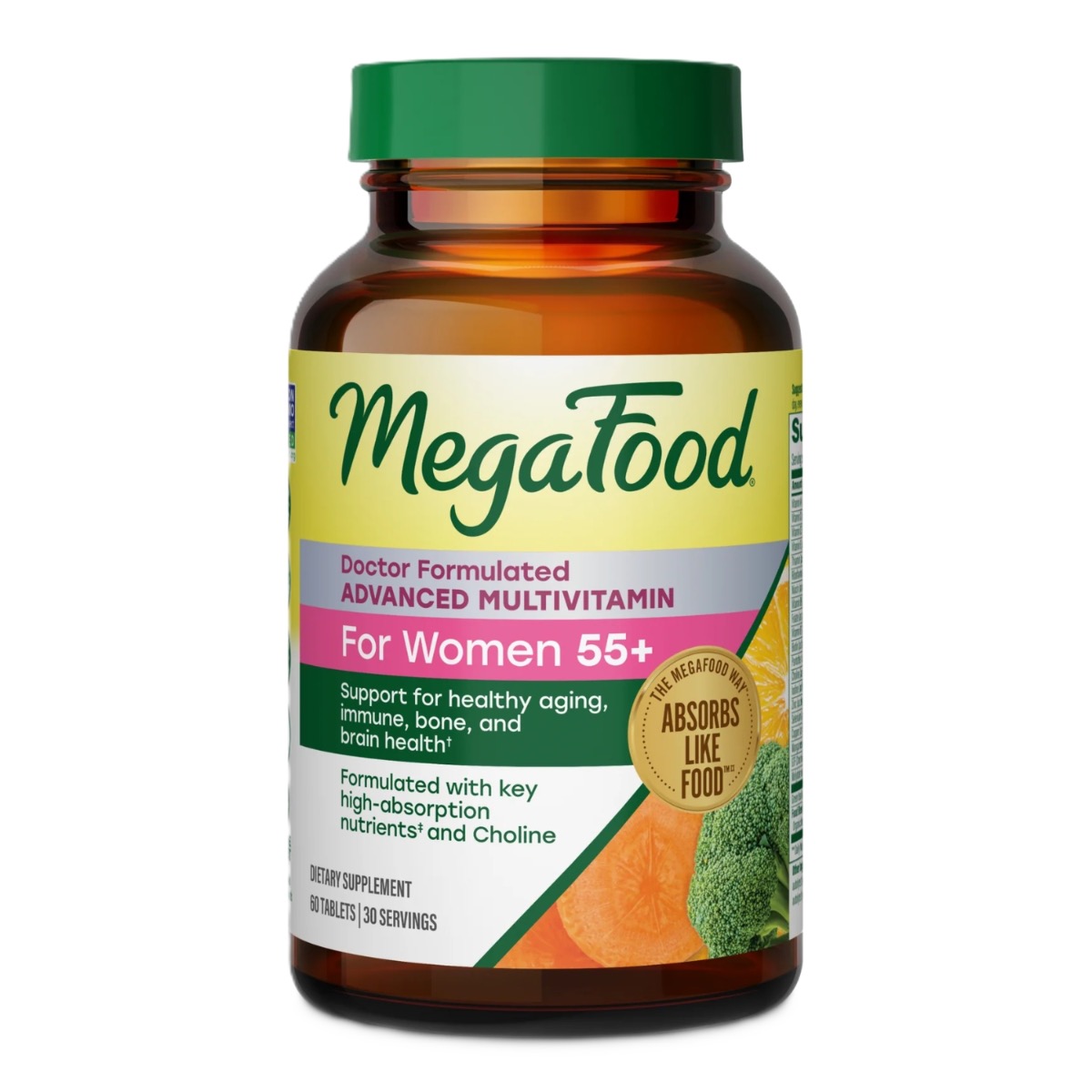MegaFood Women's 55+ Advanced Multivitamine voor vrouwen 60 tabletten