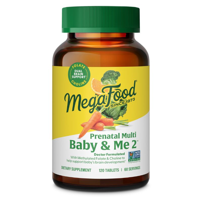 MegaFood Baby & Me 2 Prenatale Multivitamine 120 tabletten aanbieding