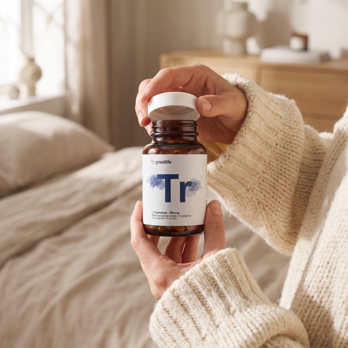 L-Tryptofaan – 400 mg (Tryptofaan)