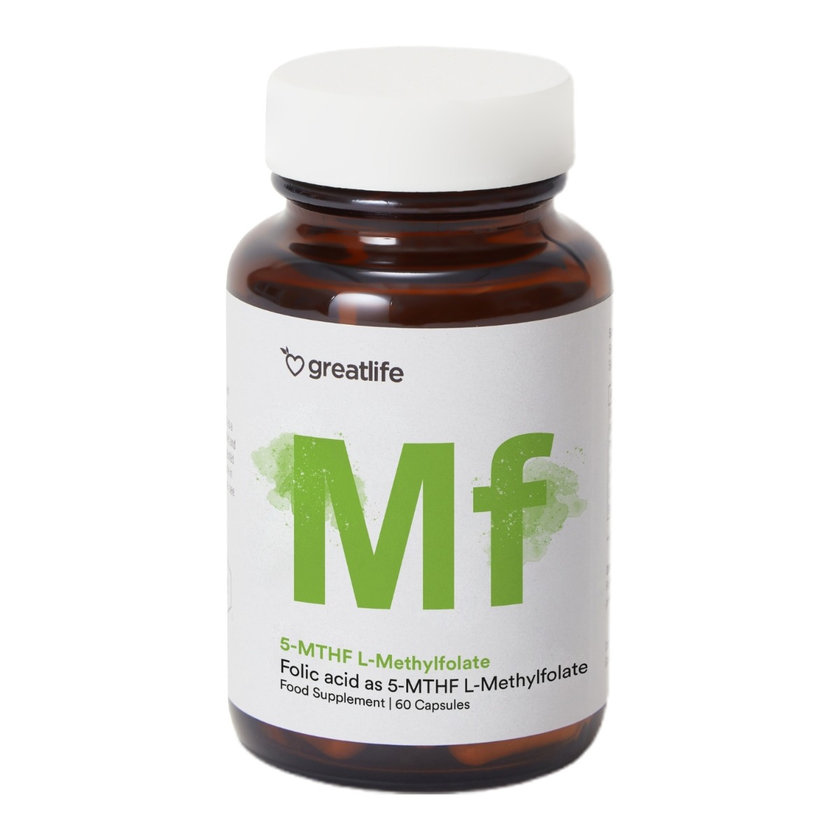 Greatlife 5-MTHF L-Methylfolaat (Foliumzuur) 60 capsules