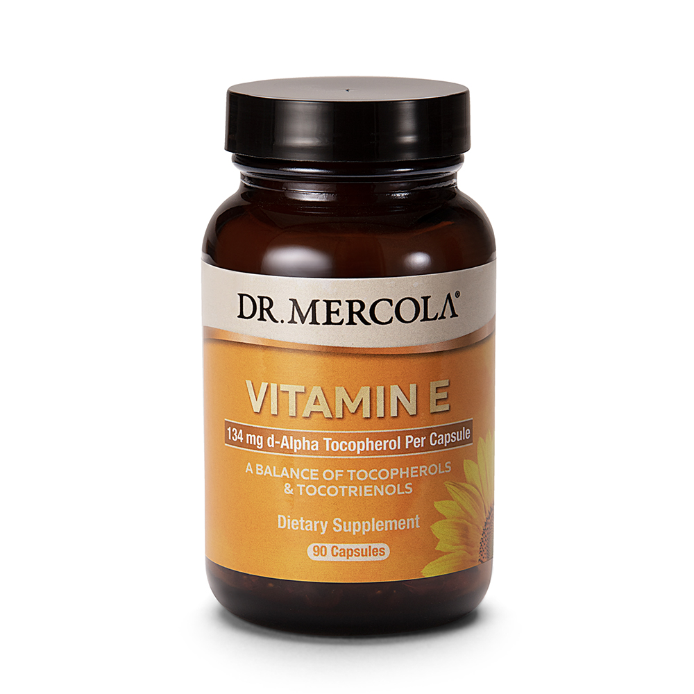Dr Mercola Vitamine E - Tocoferolen & Tocotrienolen 90 capsules