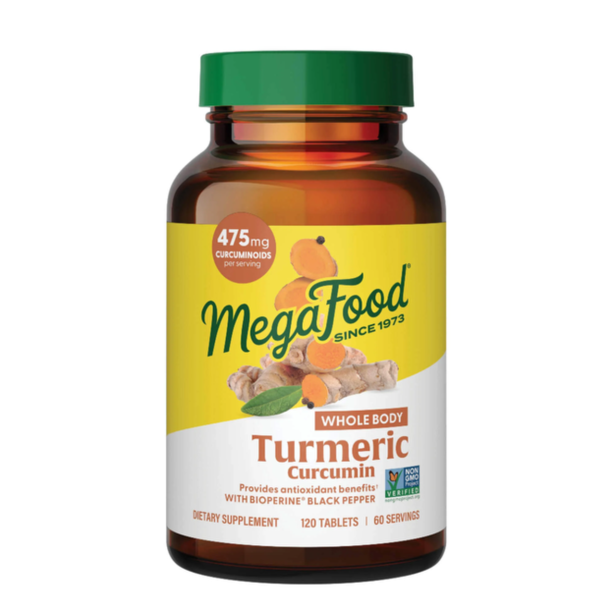 MegaFood Turmeric Curcumin Extra Strength - Kurkuma Curcumine 120 tabletten aanbieding