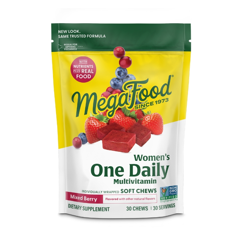 MegaFood Women's One Daily Multivitamine kauwbonbons voor vrouwen 30 chews